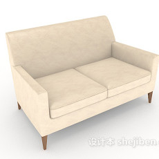 简约大方双人沙发3d模型下载