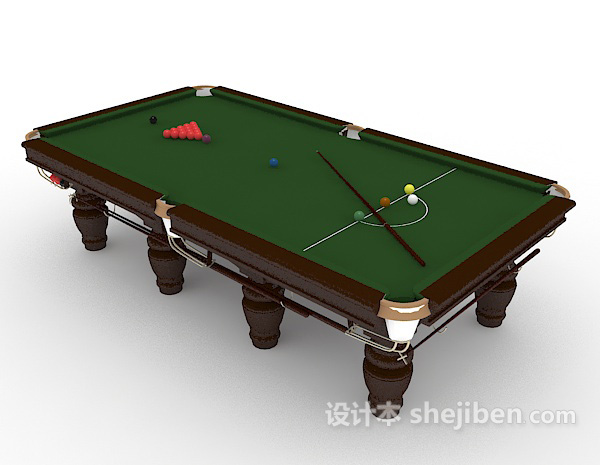 常见娱乐台球桌3d模型下载