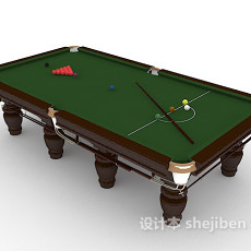 常见娱乐台球桌3d模型下载