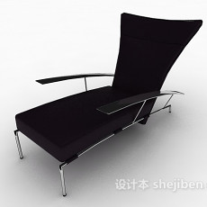 棕色躺椅沙发3d模型下载