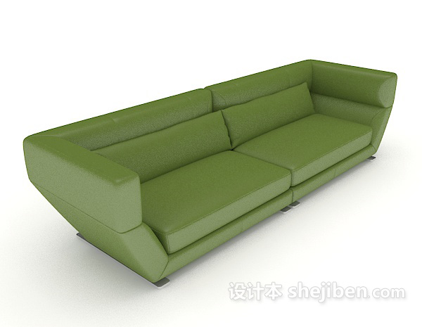 绿色简约双人沙发