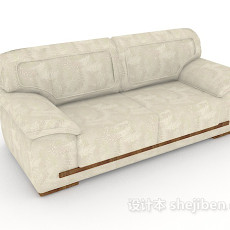 现代简单双人沙发3d模型下载