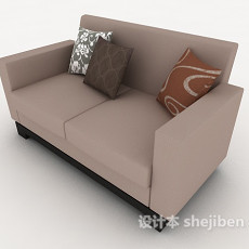 现代居家双人沙发3d模型下载