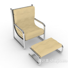 单人现代休闲椅3d模型下载