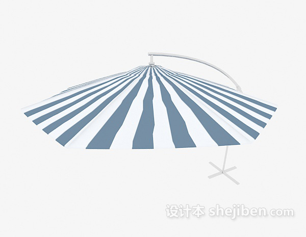 遮阳沙滩伞3d模型下载