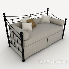 灰色个性沙发3d模型下载