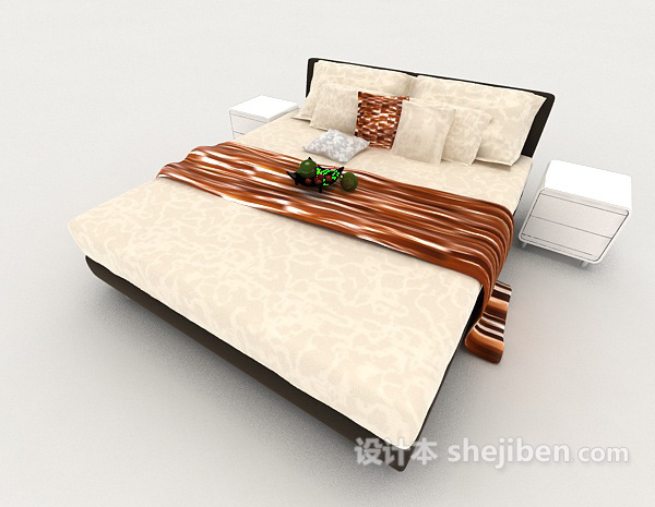 现代居家型双人床