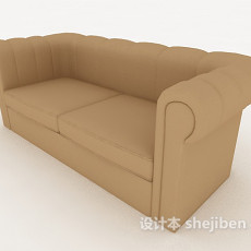 现代家居简约双人沙发3d模型下载