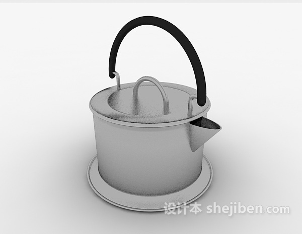 现代风格开水烧水壶3d模型下载