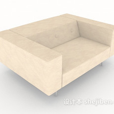 现代白色居家沙发3d模型下载