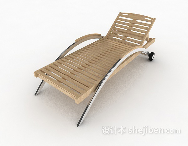 现代沙滩躺椅3d模型下载