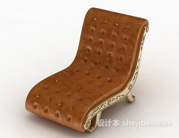 免费高档欧式皮质沙发3d模型下载