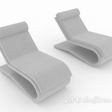 简单单人休闲椅3d模型下载