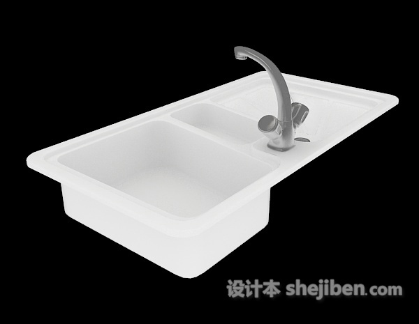 设计本洗碗池3d模型下载
