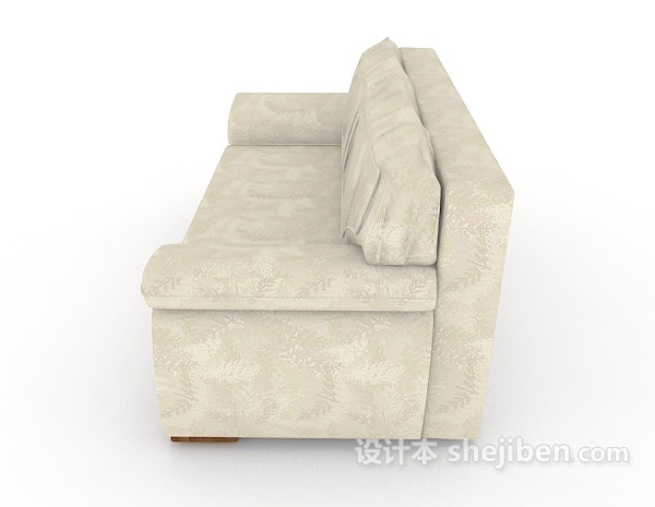 设计本现代简单双人沙发3d模型下载