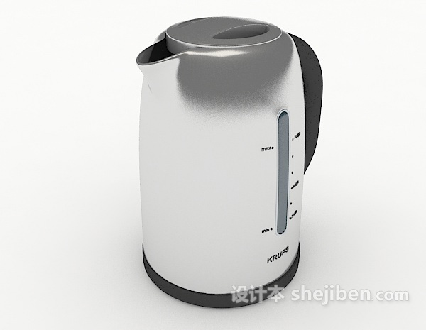 现代风格居家电热水壶3d模型下载