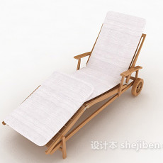 现代简单休闲躺椅3d模型下载