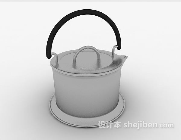 设计本开水烧水壶3d模型下载