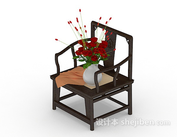 传统中式风格家居椅3d模型下载