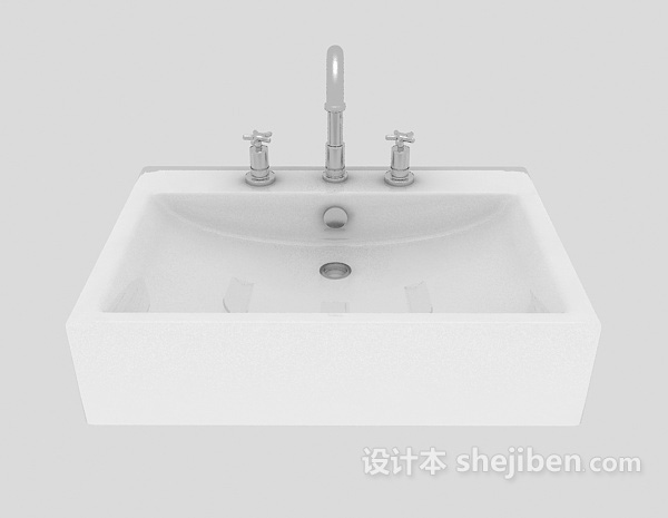 现代风格厨卫间洗手池3d模型下载