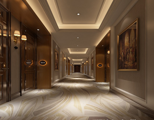 酒店电梯走廊