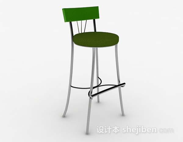 绿色简单现代吧椅