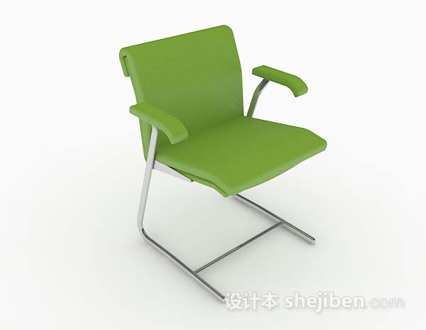 绿色简约家居椅子3d模型下载