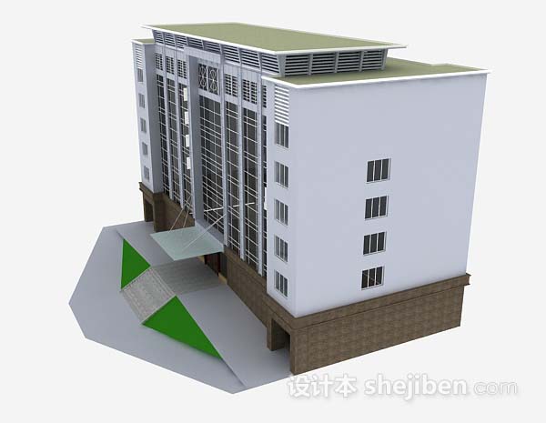 免费现代大厦3d模型下载