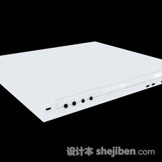 白色DVD机3d模型下载