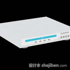 白色家庭DVD机3d模型下载