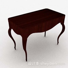 木质棕色个性桌子3d模型下载