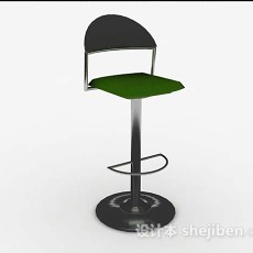现代简约绿色吧台椅3d模型下载