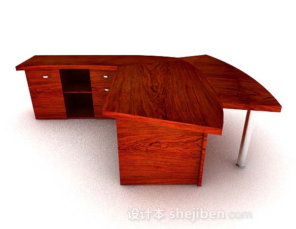 红棕色个性木质书桌