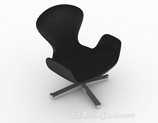 现代个性简约黑色休闲椅