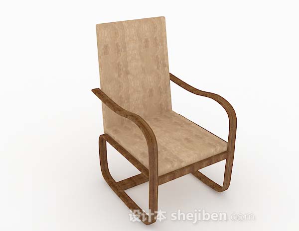 现代简约棕色休闲椅子