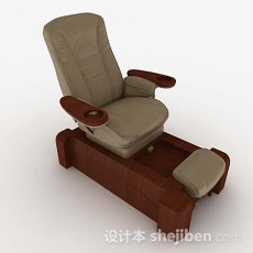 棕色按摩沙发3d模型下载