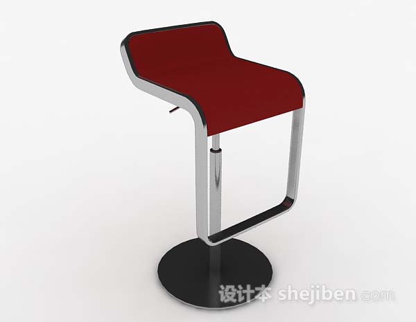现代红色休闲椅子
