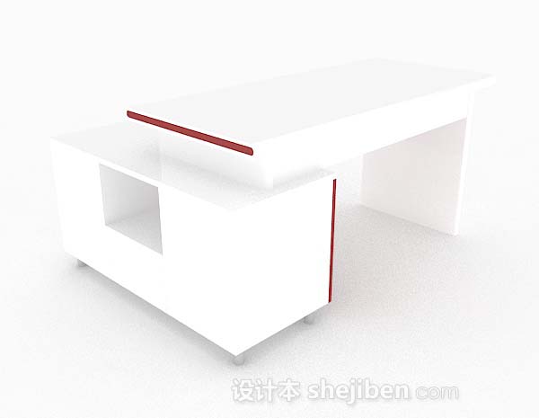 白色个性简约书桌