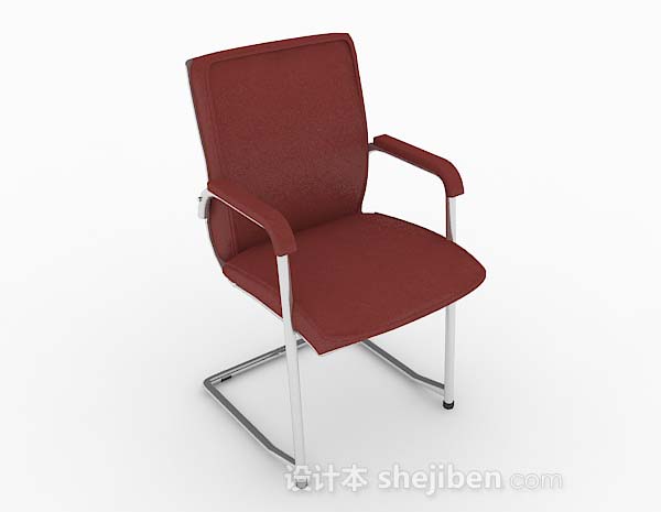 现代红色简约休闲椅子
