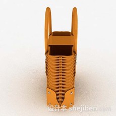 姜黄色手提包3d模型下载