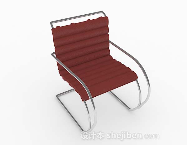 现代红色休闲椅子