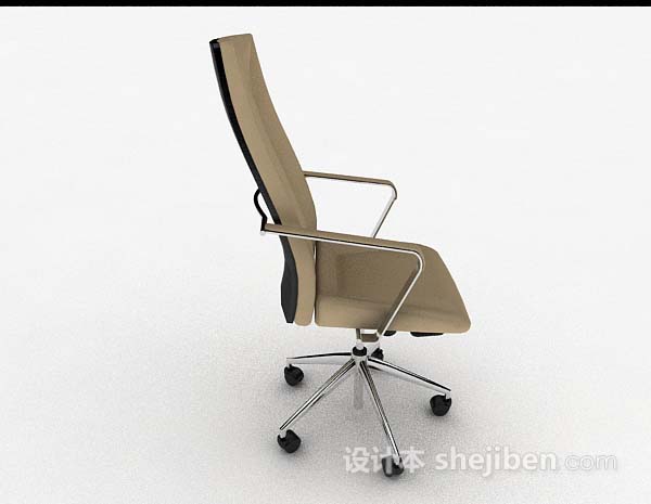 免费现代简约轮滑式休闲椅3d模型下载