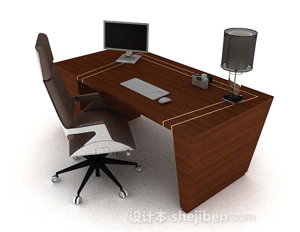 现代木质办公桌椅