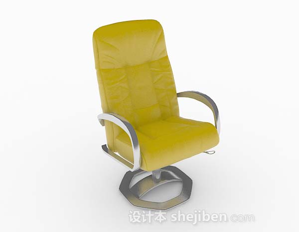 个性黄绿色休闲椅子