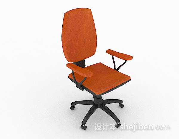 橙色轮滑休闲椅子