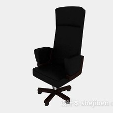 轮滑黑色椅子3d模型下载