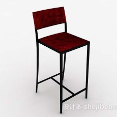 休闲高脚椅子3d模型下载