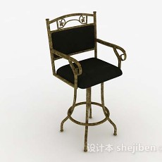 欧式高脚休闲椅子3d模型下载