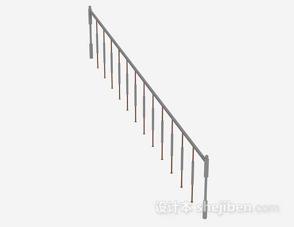 楼梯扶手3d模型下载