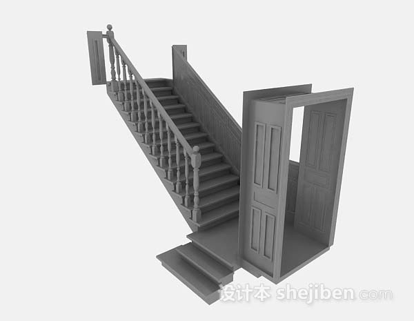 灰色玄关楼梯